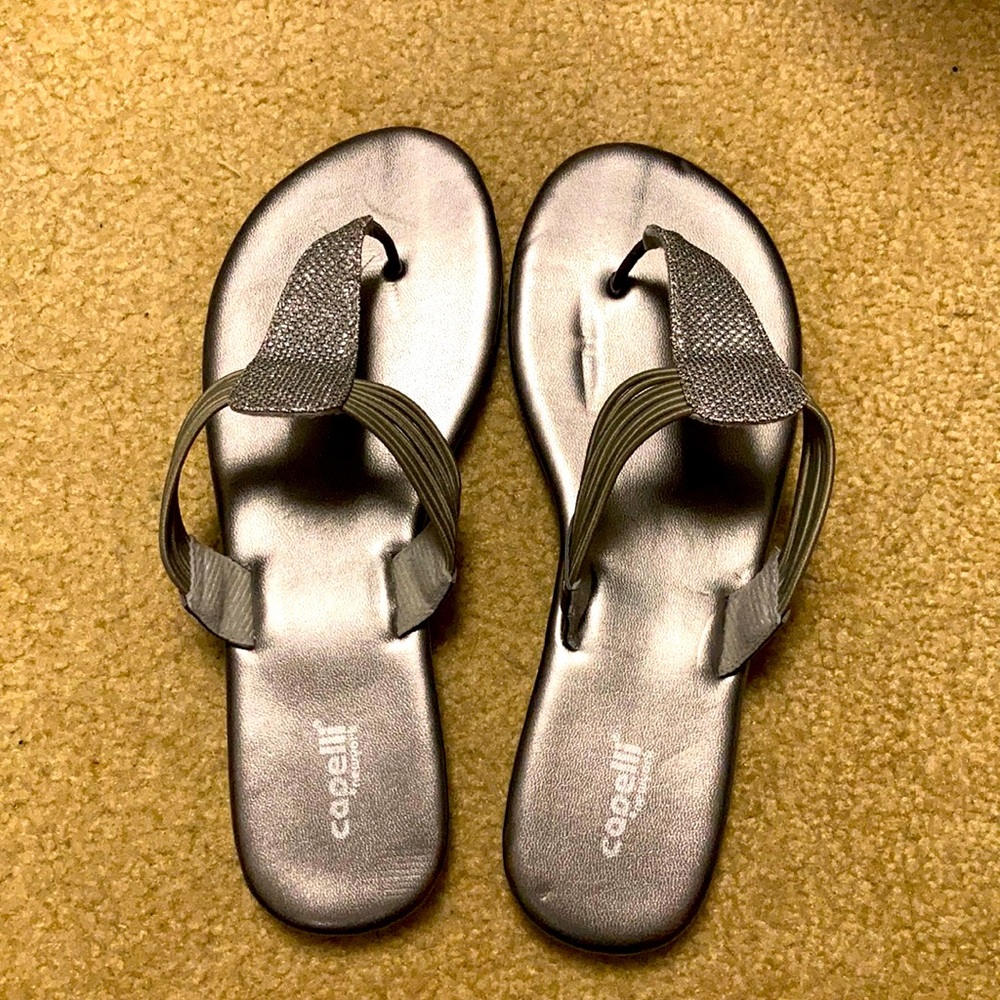 Cute silver sandals